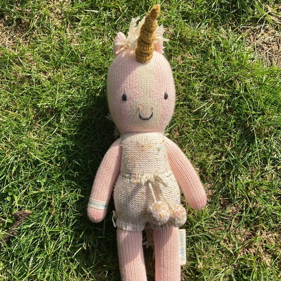 Other - Cuddle + Kind Ella the Unicorn Hand Knit Toy Doll